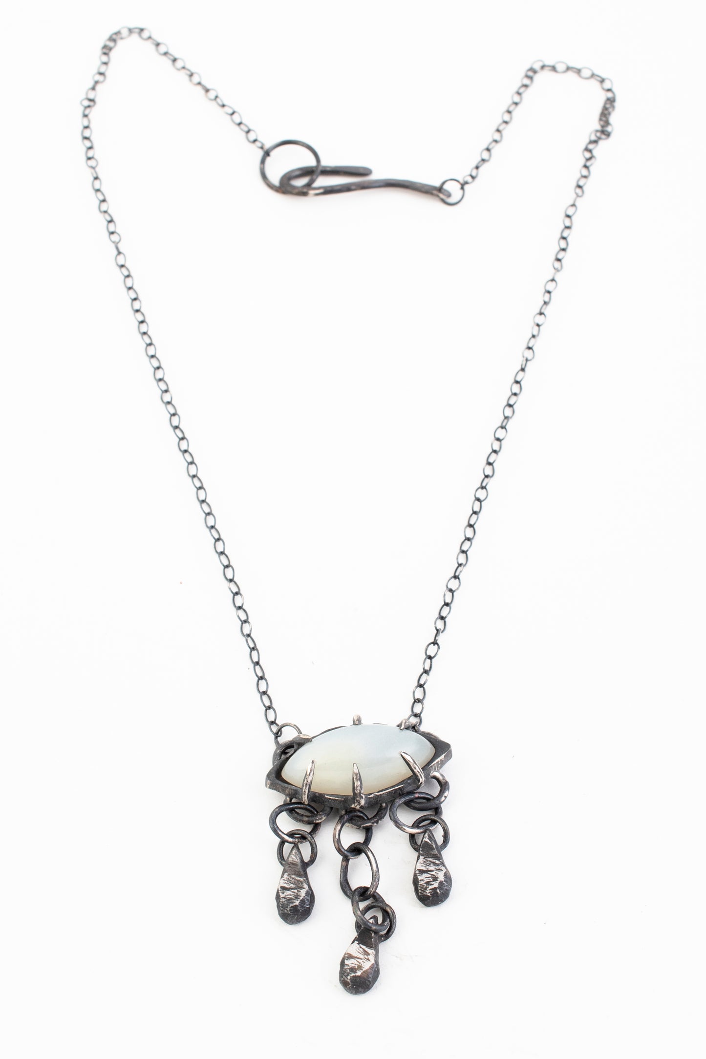 Pain to Love Necklace // White Moonstone