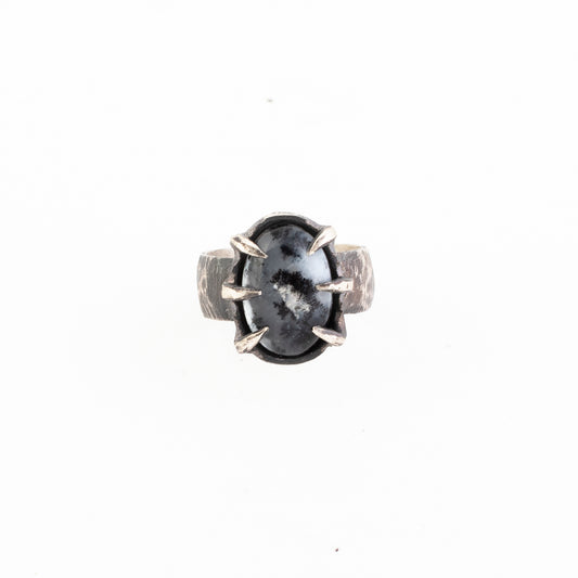 Woe To All Ring // Dendritic Opal