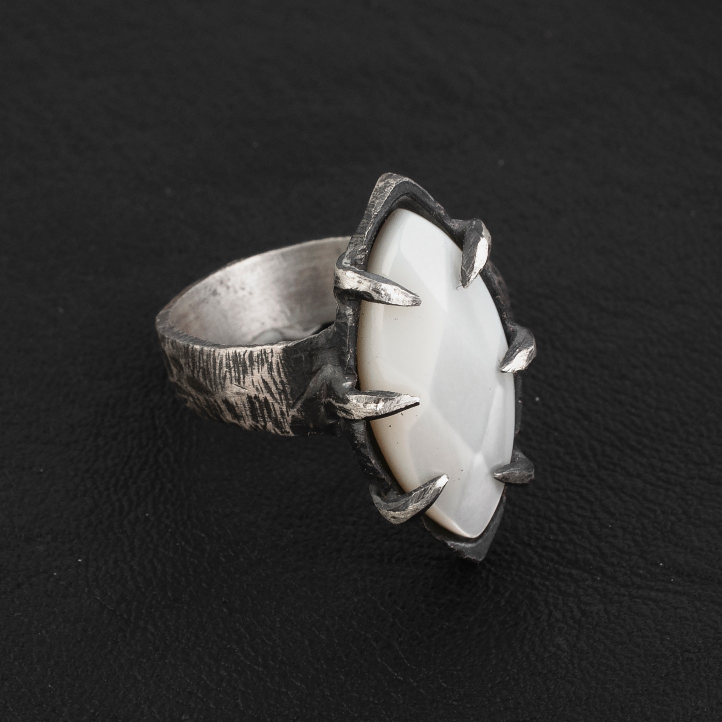 House of Self Undoing Ring // Mother Of Pearl