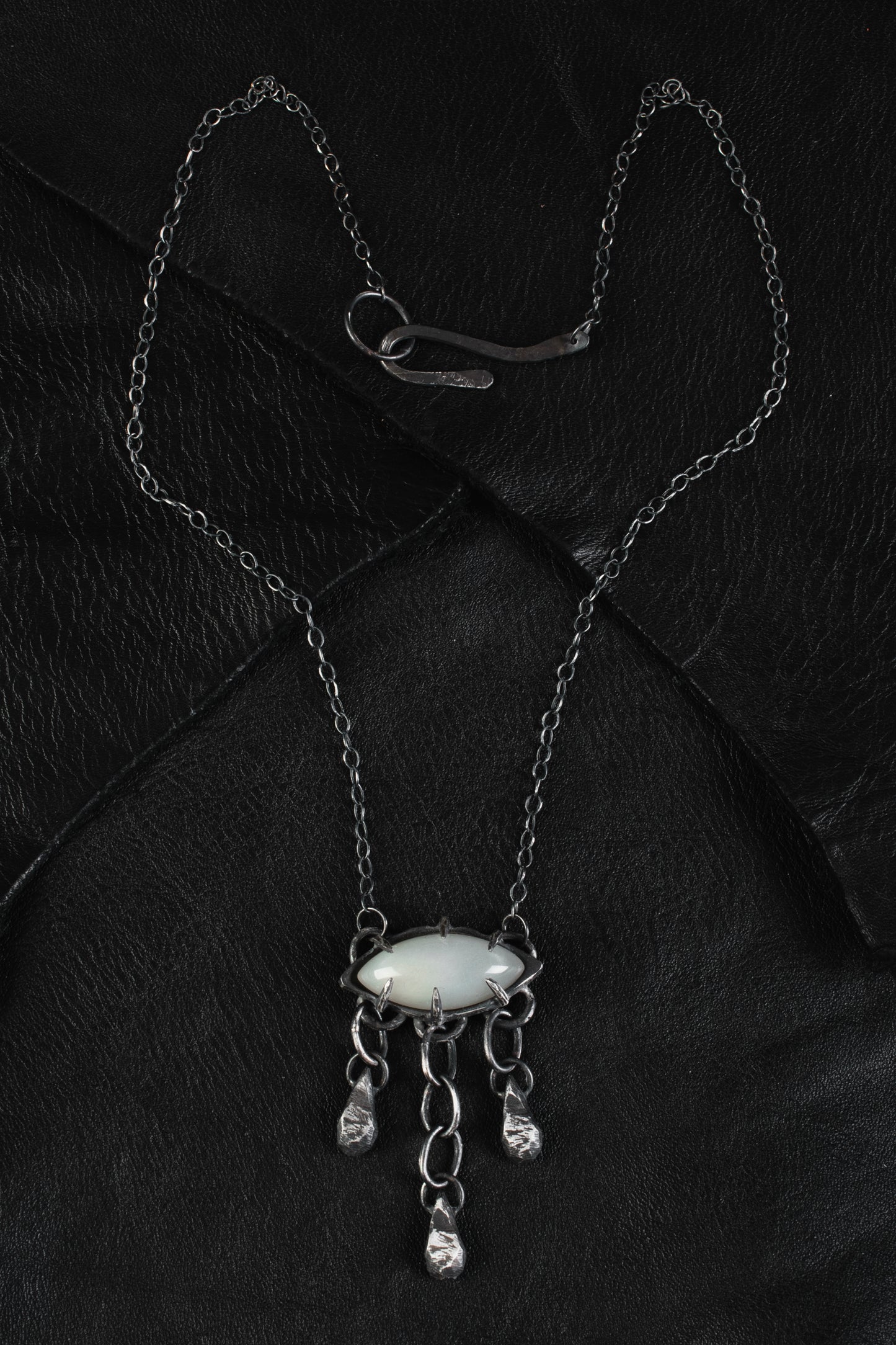 Pain to Love Necklace // White Moonstone