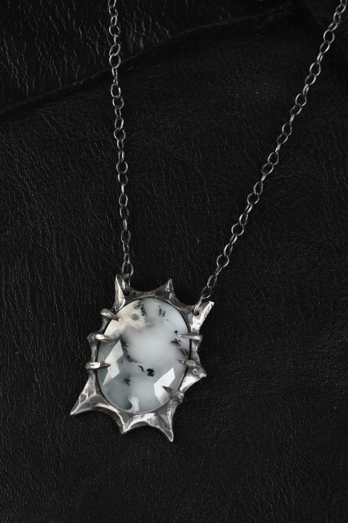Sea Of Agony Necklace // Dendritic Opal
