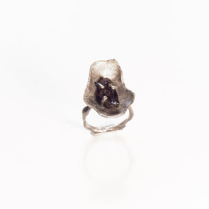 Botanic Crystal Ring // Raw Garnet