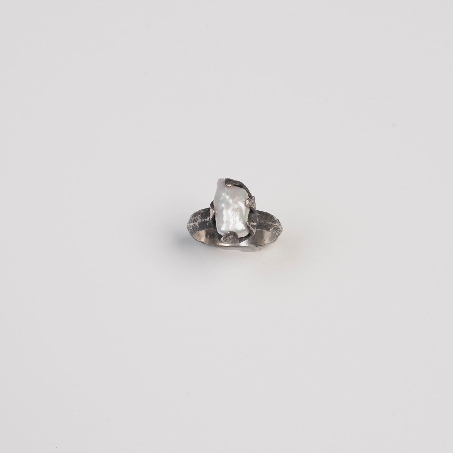 Ammonite Rings // Baroque Pearl